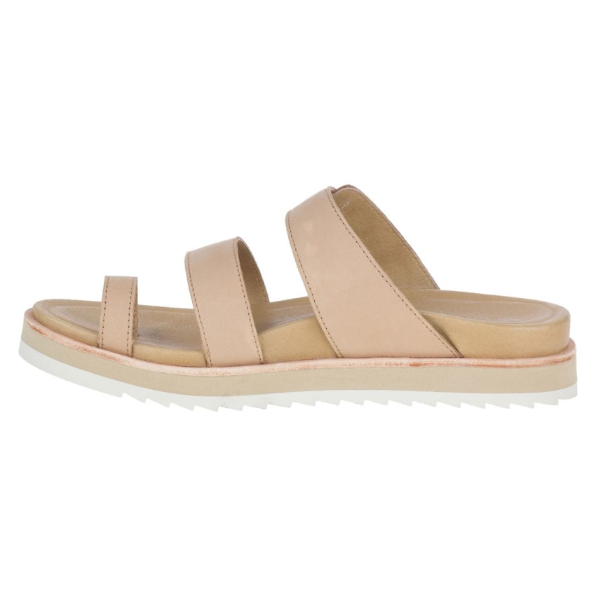 Claquette Merrell Juno Buckle Beige Femme | P.U.PXOH